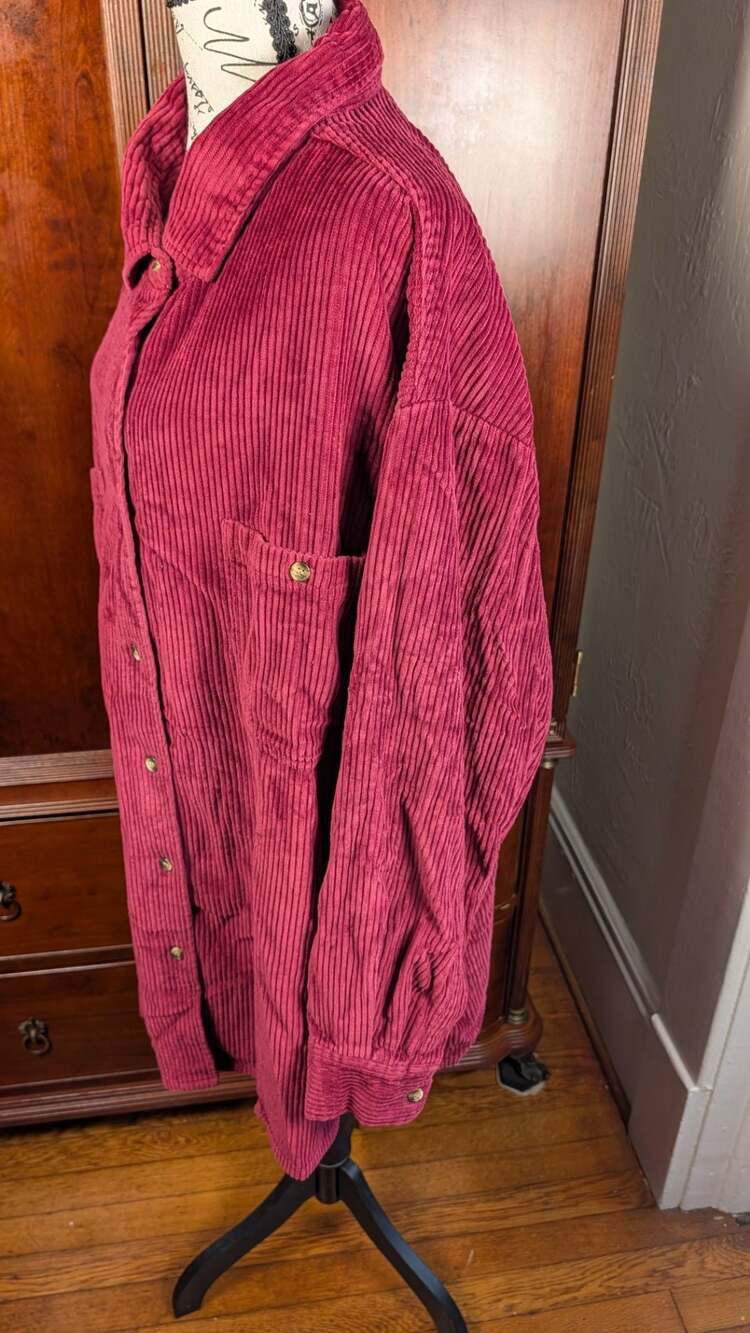 Provisions Women's Corduroy Button-Up Shirt 2X - Picture 9 of 9